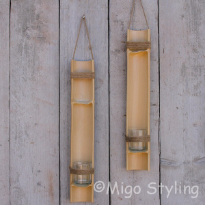 Set Bamboehangers waxine