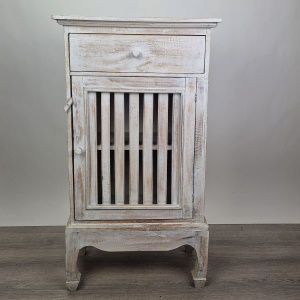 Spijlen kastje Ibiza White Wash
