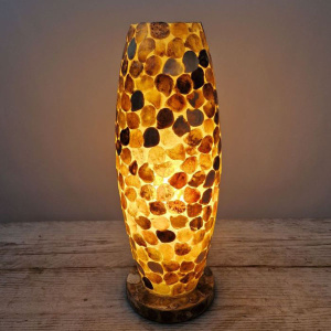 Tafellamp schelp Gold gevlokt Cone
