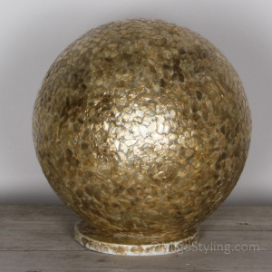Tafellamp Schelpen bol bruin/goud