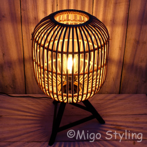 Tafellamp Rotan naturel 