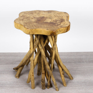 Hocker aus Teakholz