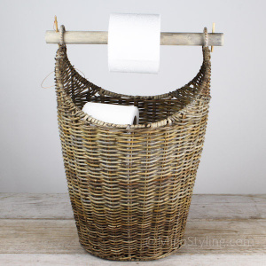 Toiletrolhouder opbergmand