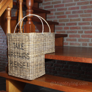 Treppenkorb Rattan