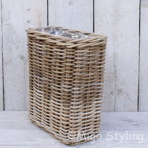 Vensterbankmand rotan hoog 38 cm