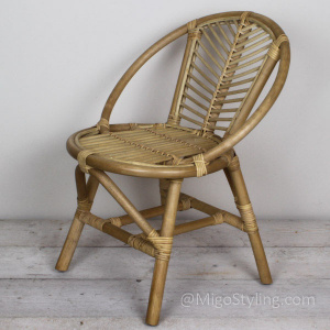 Vintage rotan kinderstoeltje