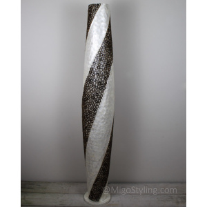 Vloerlamp Cone spiraal bamboe H170 cm
