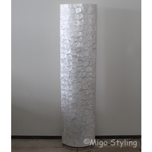 Vloerlamp Parelmoer schelpenovaal 150 cm