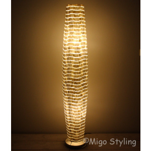 Vloerlamp Cone schelpen gestreept