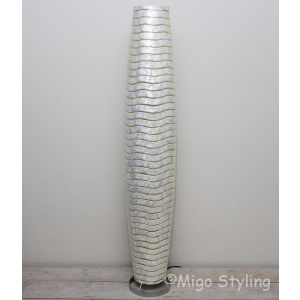 Vloerlamp Cone schelpen gestreept
