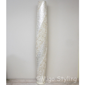 Vloerlamp Cone spiraal design zandkleur 170 cm
