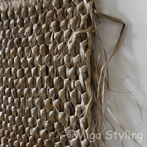Wanddecoratie palmblad aan stok