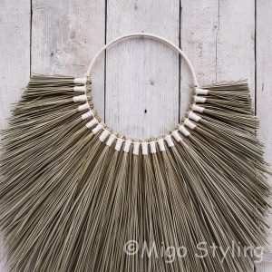 Wandhanger zeegras wit