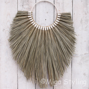 Wandhanger zeegras wit