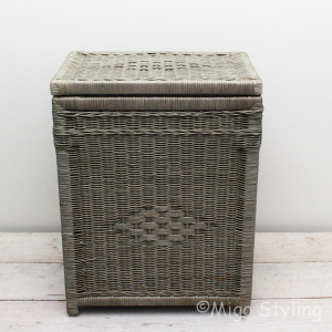 Wasmand pitriet met binnenzak grijs/taupe