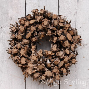 Wortelkrans Grof naturel 30 cm