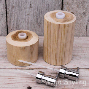Zeepdispencer set Hout zeeppomp
