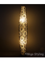 Vloerlamp Troca schelpen design 150 cm bruin 