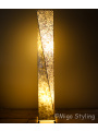Vloerlamp Twist capizschelp 150 cm licht bamboe 