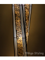 Vloerlamp Twist capizschelp 170 cm brons koper
