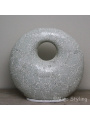 Mozaiek design tafellamp Donut wit 