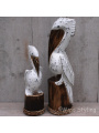 Pelikanen houtsnijwerk 
