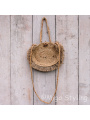 Jute schoudertas rond - Roundie bag 