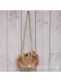 Jute schoudertas rond - Roundie bag 