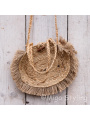 Jute schoudertas rond - Roundie bag