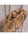 Jute schoudertas rond - Roundie bag