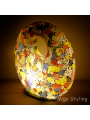Mozaiek design tafellamp Donut Gekleurd 