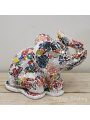 Mozaiek tafellamp olifant gekleurd