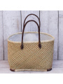 Strandtas shopper naturel van zeegras