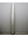 Vloerlamp Cone schelpen wit gevlokt 200 cm