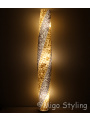 Vloerlamp Cone spiraal design wit antraciet 200 cm