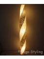 Vloerlamp Cone spiraal design zandkleur 200 cm 