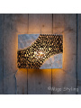 Wandlamp bamboe donker 35 cm breed 