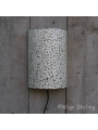 Wandlampe Muscheln beflockt weiss