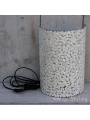 Wandlamp schelp gevlokt wit