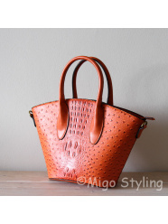 Croco tas Ibiza Oranje met hengsel