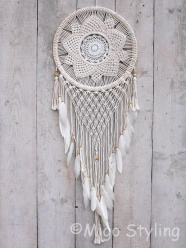 Dromenvanger macrame Bloem