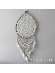 Dromenvanger macrame Druppel L wanddecoratie