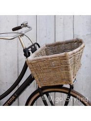 Fietsmand open taps grey rotan