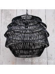 Hanglamp Bali zwart middel