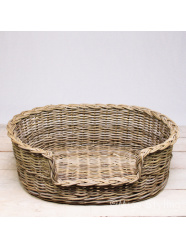 Rieten hondenmand groot 80 cm 