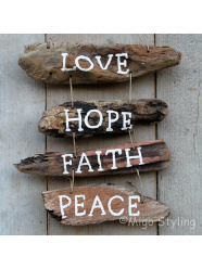 Driftwood Love Hope Faith Peace