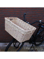 Fietsmand groot natural