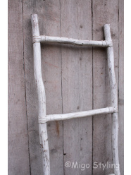 Decoratieve houten ladder