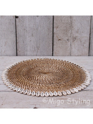 Placemat met kauri schelp