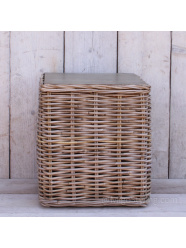 Rattan Säule / Hocker / Tischchen